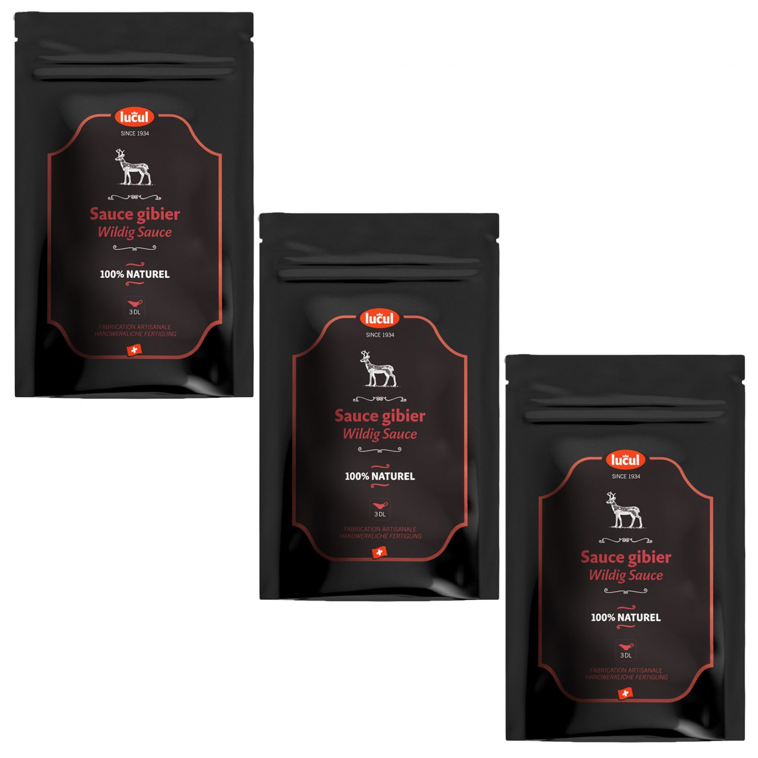 trio sauces gibier