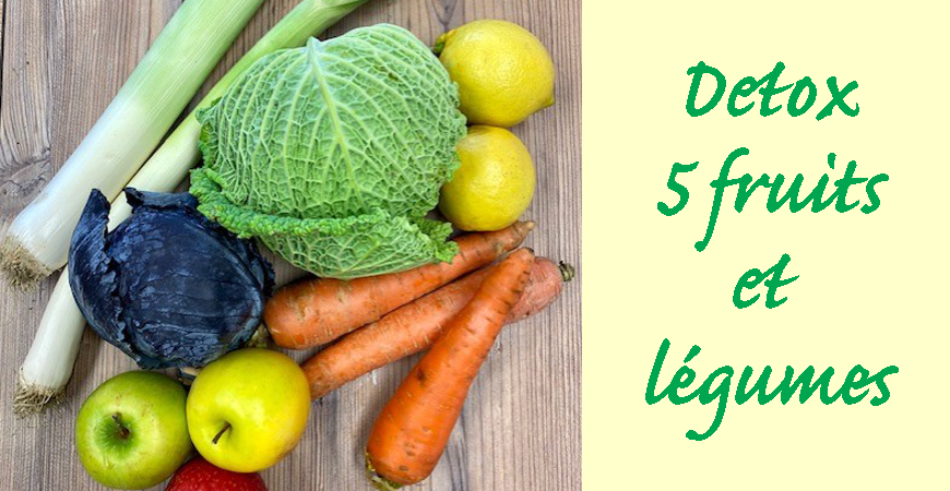 5 fruits et légumes détox