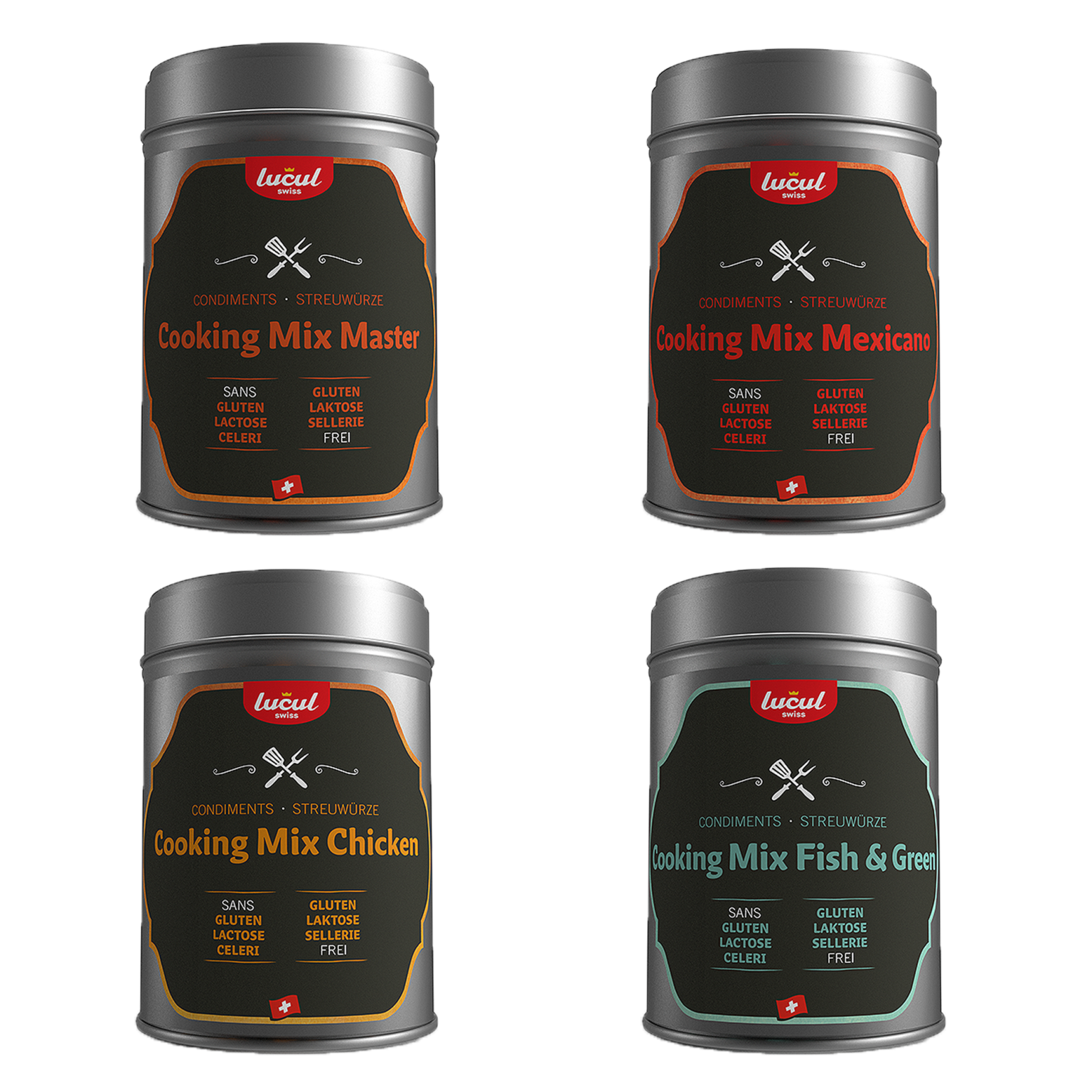 Pack de 4 Cooking