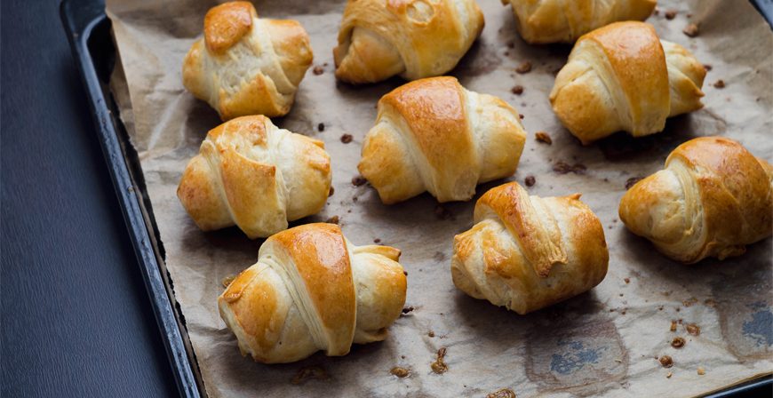 Croissants au jambon