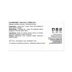 Lioba-Infusion « La diabolique » – Pfeffer & Co. - Pack 20 Beutel
