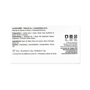 Infusion Lioba La dulcinée – Tilleul & Co. - boîte de 20 sachets