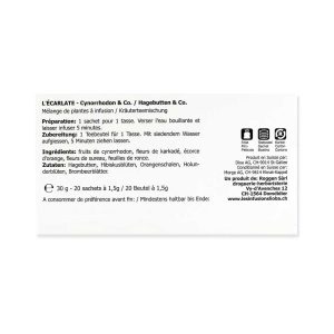 Lioba-Infusion « L’écarlate » – Hagenbutten & Co - Pack 20 Beutel