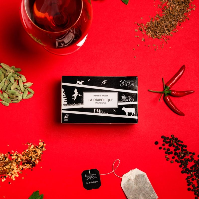 Infusion Lioba La diabolique – Poivre & Co. - boîte de 20 sachets
