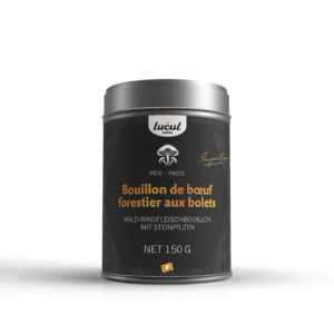 Duo bouillons "Inspiration" - Gemüse mit Alpenkräutern - Wald-Rindfleisch mit Steinpilzen"Inspiration"- Paste - 2 x 150 g