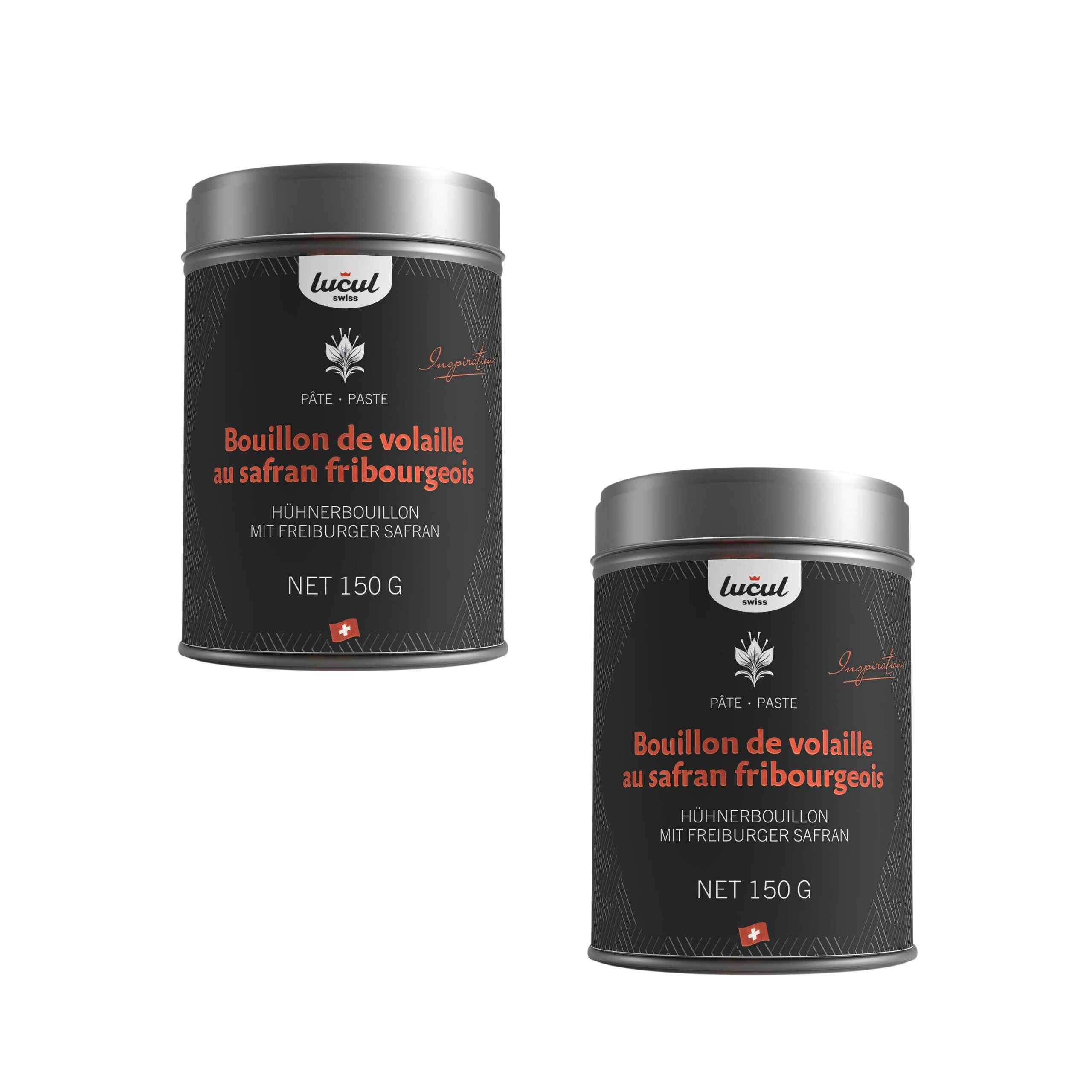 Duo - Bouillon de volaille au Safran Fribourgeois "Inspiration" - pâte - 2 x 150 g